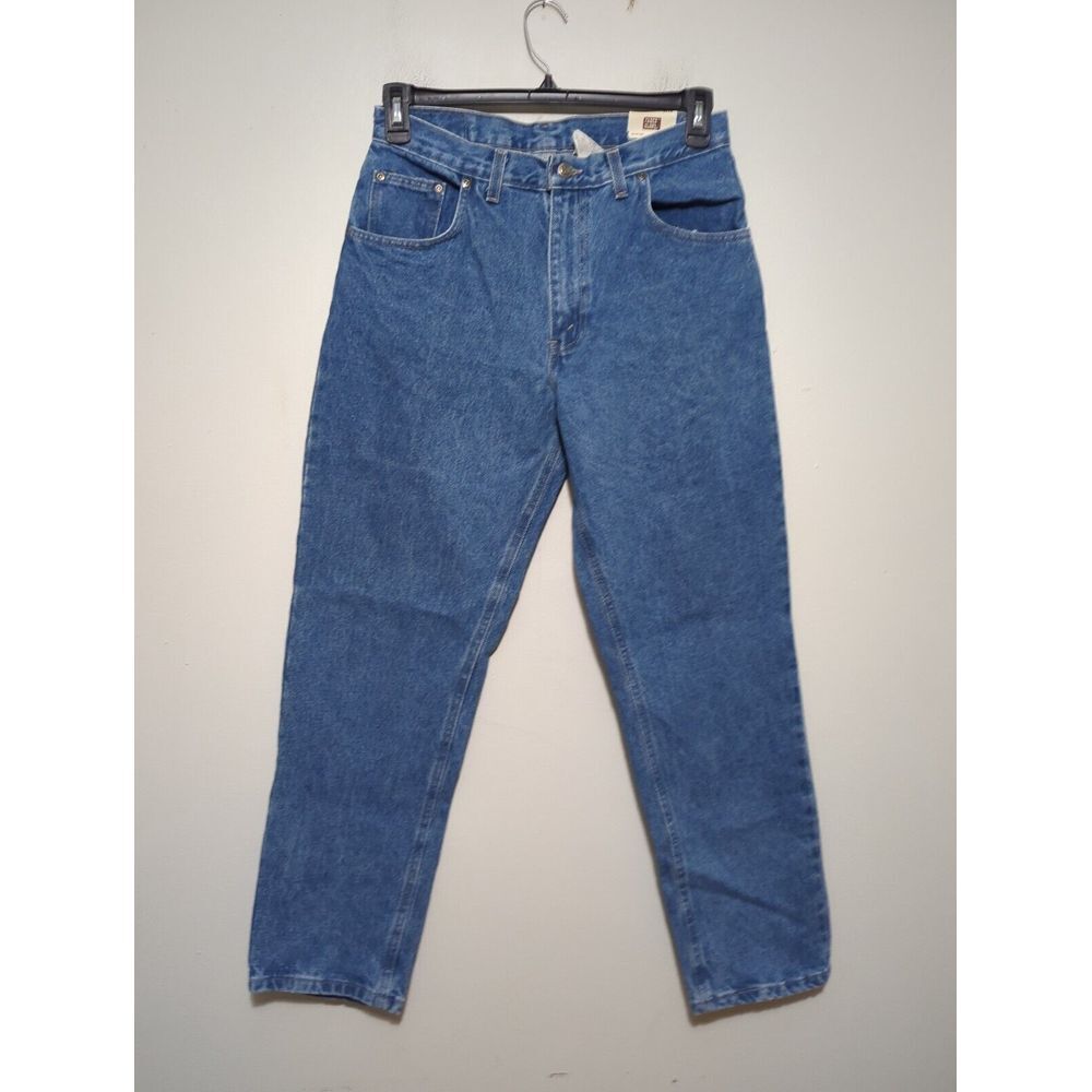VTG Faded Glory Mens Original Fit USA Made Blue Denim American Workwear Sz 33X30